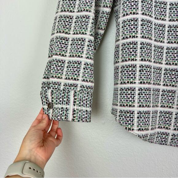 Vintage 70s Handmade Button Down Overshirt Unisex Neutral Minimalist - Picture 7 of 12